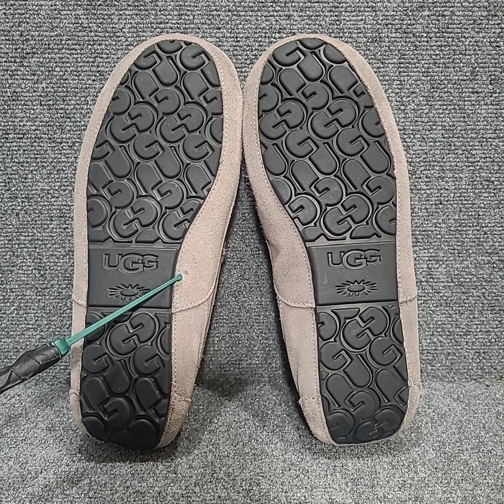UGG Men's Ascot Shearling Slippers/Moccasins Gray Suede Size‎ 13 S/N 1101110